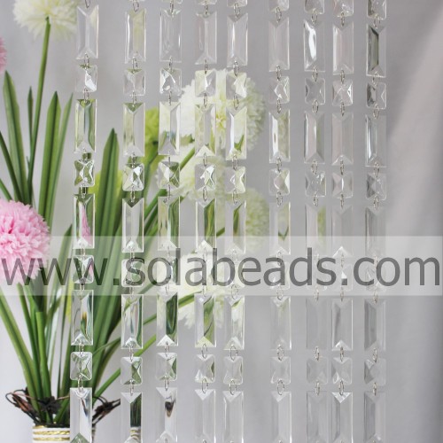 Pattern 25MM&50MM Crystal Beaded Strand Garland