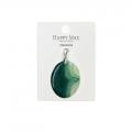 Craft Green Agate Pingents Charms for Jewelry Marking