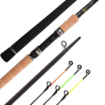 코르크 손잡이가있는 새로운 성 30T 탄소 잉어 피더 낚싯대 (3m, 3.3m, 3.6m, 3.9m, 3 섹션)