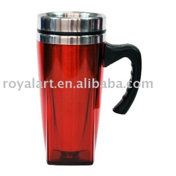 Double wall travel mug