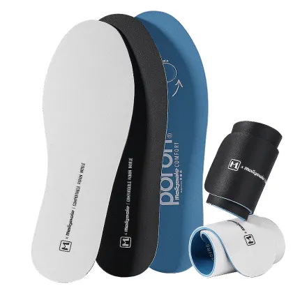 PORON Shock-Absorbing Casual Sports Shoes with Anti-Odor Cowhide Insole