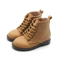 Brown Horse Fashion Leather Kids Boots