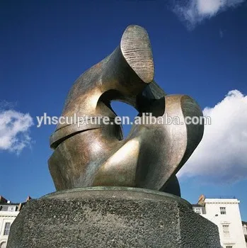 Bronze sculpture in abstract art