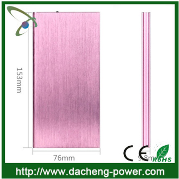 2014 Hotly Selling! Ultra slim portable power bank 12000 mAH with led light