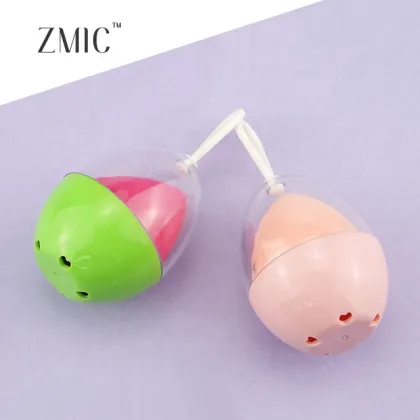 Nude Pink Powder Puff with Case - Large Makeup Accessory