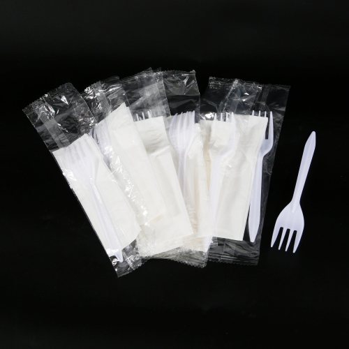 Individually Wrapped Plastic Cutlery, Forks and Spoons