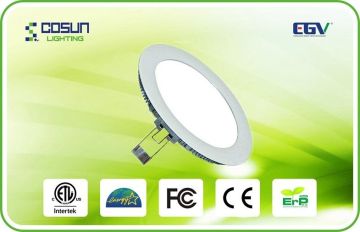 11mm Round Commercial Led Flat Panel Lights / 4 Inch Led Downlight For Shops , Energy Saved
