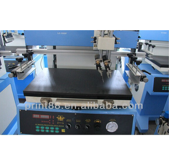 Semi-auto Flat silk screen printer for cardboard