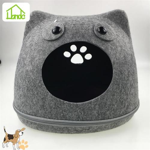 Wholesale detachable cat head felt pet nest