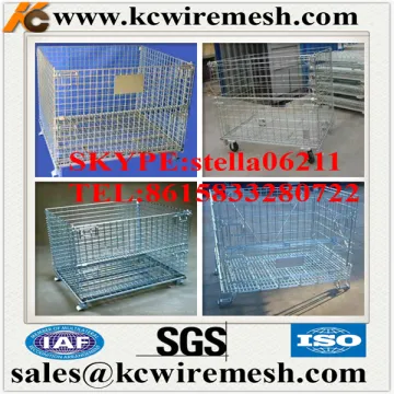 Factory!!!! Cheap!!!! KangChen factory stacking wire storage cage/steel mesh container