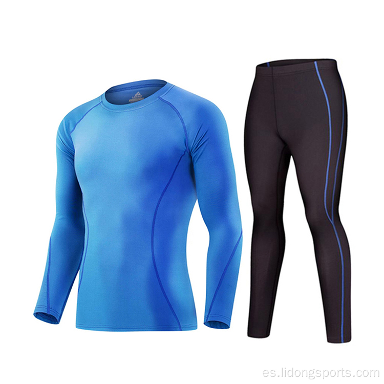 Compresión fit seca Men atletismo gimnasio de gimnasio ropa