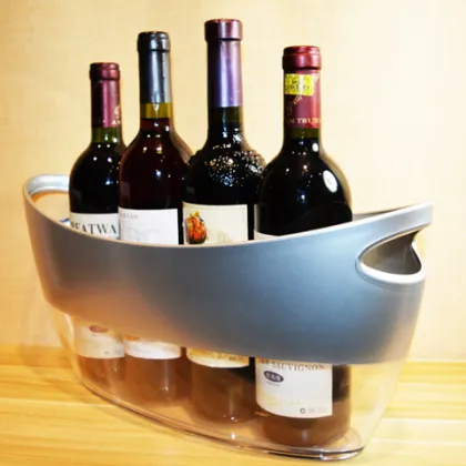 2016 Promotional clear acrylic Plastic oxo ice bucket