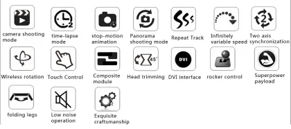 ASXMOV G2 51" motorized slider television studio equipment recording studio equipment for DSLR camera (wired)