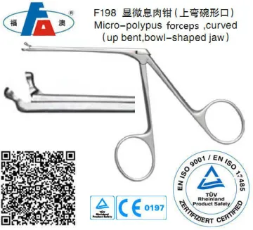 Ear micro-polypus forceps, Ear instruments
