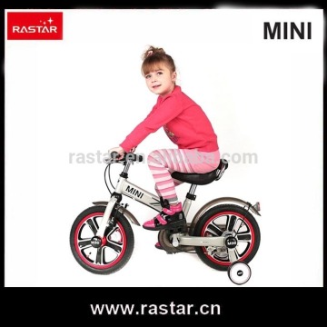 Stylish MINI authorized 14 inch children 4 wheel bicycle kids bike