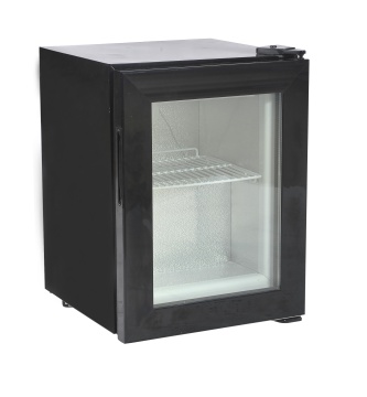 Freezer pubblicitario commerciale con porta di vetro per gelato