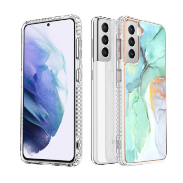 Custodia per telefono IMD Luxury in marmo per Samsung S24/S23/S22/S21/A15/A55/A35 5G Copertina per paraurti antiurto - Europa e America