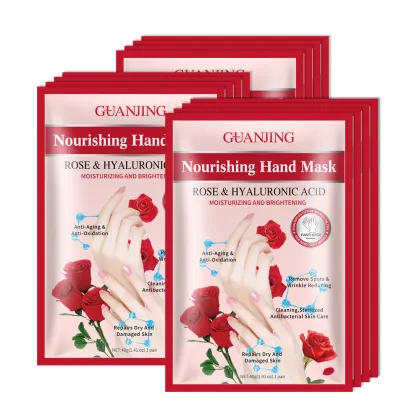 OEM ODM Organic Hand Skin Care Mask - Nourishing Rose Hand Sheet Mask