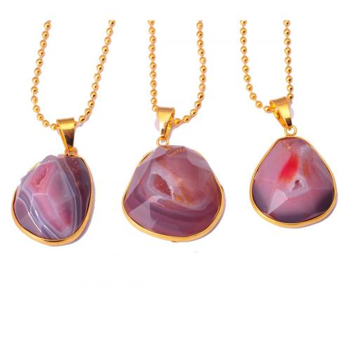 Natural Drusy Cave Agate jewelry pendant Necklace