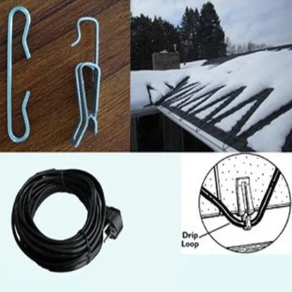 Electric Heating Wire for Roof & Gutter De-icing Cable - 20m