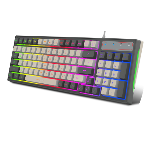 96key لوحة مفاتيح ألعاب ميكانيكية مع RGB
