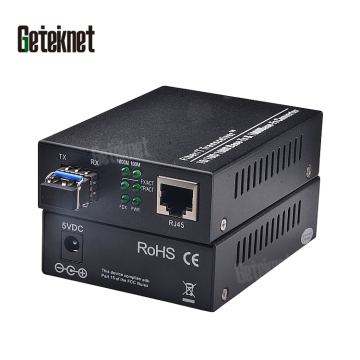 OEM 2 4 Θύρα 10/100/1000 Μετατροπείς μέσων Mbps SC/LC σε RJ45 Gigabit Fiber Optic Converter 25χλμ.