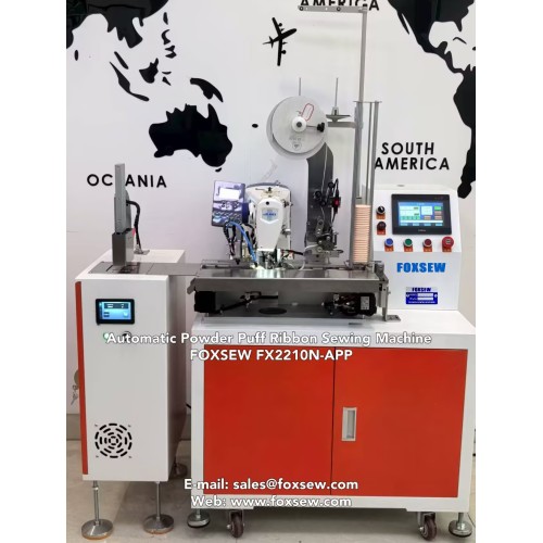Ribbon de bouffée en poudre automatique Unité de la machine à coudre