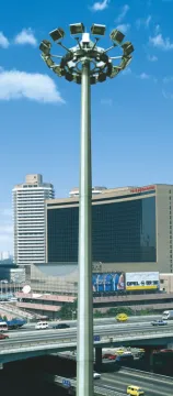 20 Meters Galvanized Steel Lighting Poles