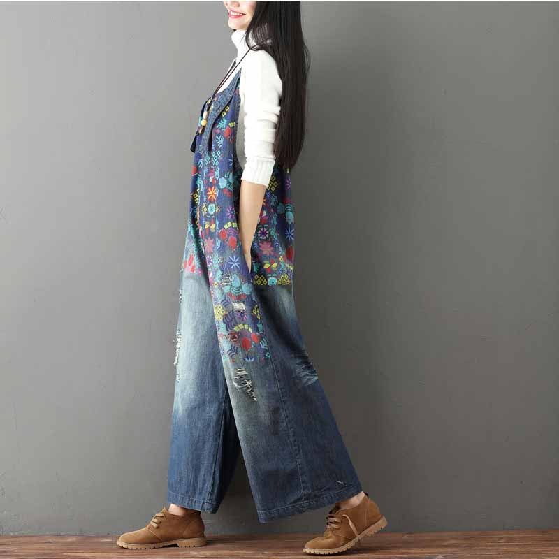 Women Long Casual Loose Bib Pants