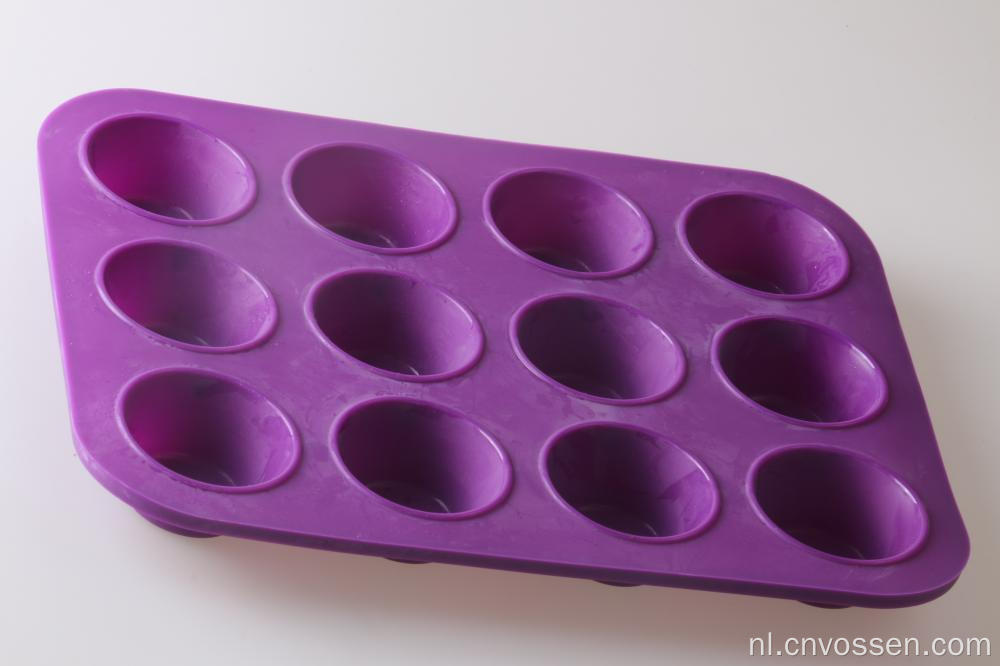 Aangepaste bakkerijhulpmiddelen siliconen cupcake bakvormen