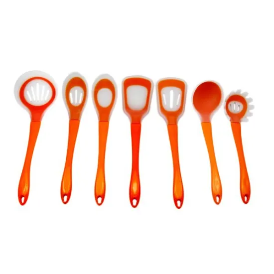 StarPack Premium Silicone Utensil Set (7Piece) in Hygienic Solid Coating - Bonus 101 Cooking Tips