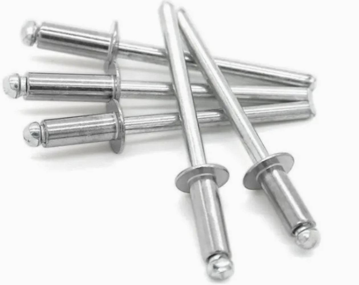 Large flange pop rivets