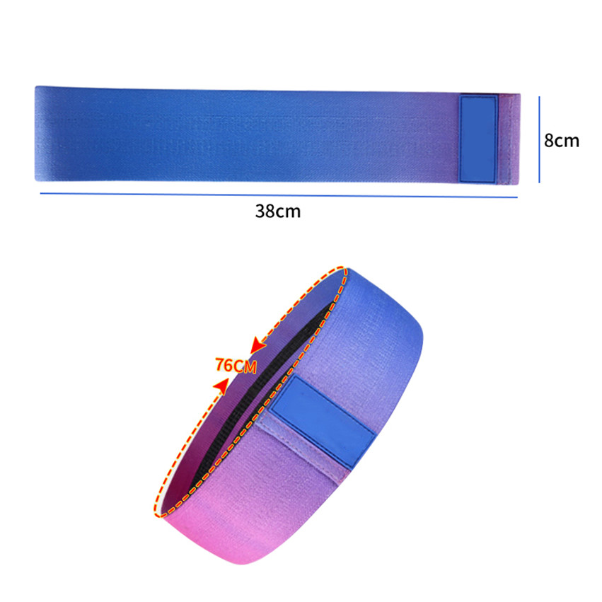 Purple pink green resistance band
