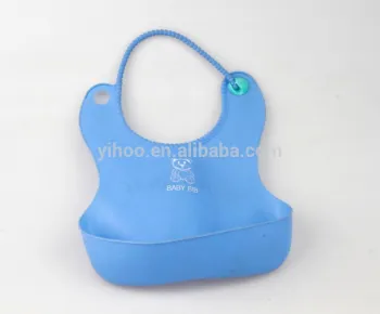 Silicone Animal Pattern Customized LOGO Plastic Baby Bib