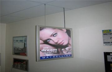 Outdoor / Indoor A3 Snap Frame Waterproof 3528 Smd Double Sided Led Light Box With Lock