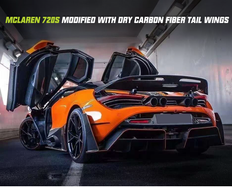 720s Modified Rear Mclaren 720s Modified Dry Carbon Fiber Fixed Wing Kit, High Quality ...