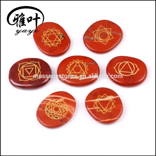 7pcs Chakra Stones Set Natural Red Jasper Stones Wholesale