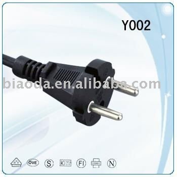 europe tool PVC clear power lead ,VDE transparent Power cord