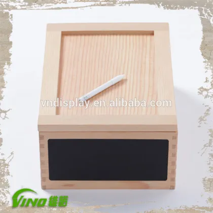 Wood Mini Storage Box , Decorative Storage Boxes , Storage Box with chalkboard , chalkboard boxes