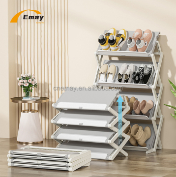 Multifunctional Foldable Shoe Rack: Free Installation, Two-Way Usage, and Space Saving for Dormitory or Living Room