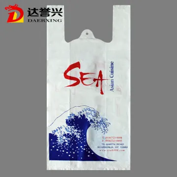T-shirt Plastic Custom Printing with Logo Bag