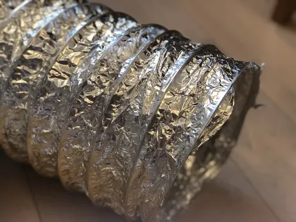 80mm To 406mm Non-insulated aluminium flexible air ducts