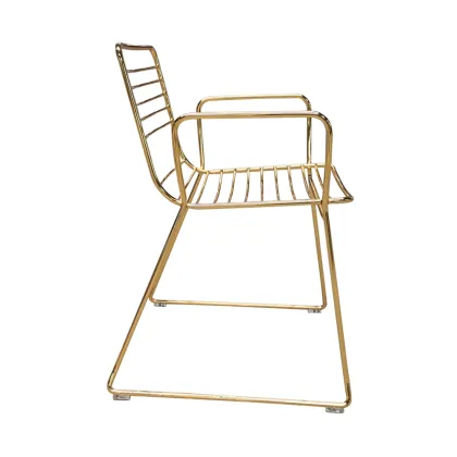 Gold Stackabale Wire Chair