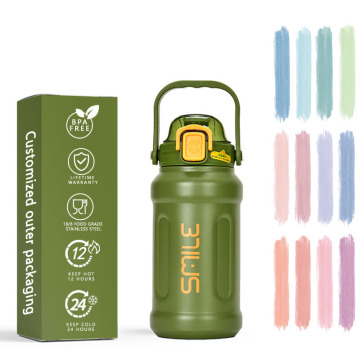 Stainless Steel Portable Thermos Cup with Double-Layer Vacuum Insulation