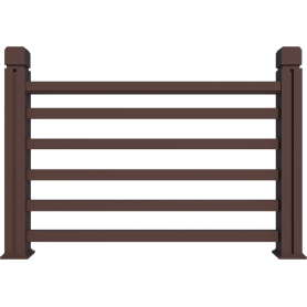 outdoor new generation Wood plastic deck railing
