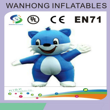 Newest shape vivid inflatable model , cute cat inflatable cartoon
