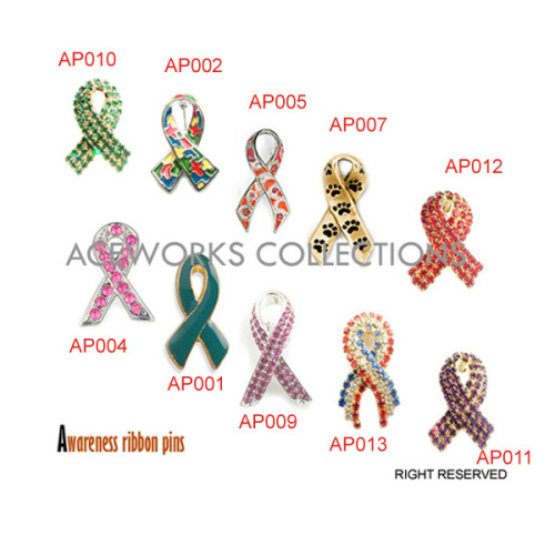 Awareness Ribbon Pins