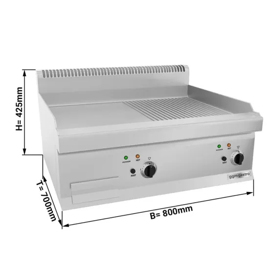 Manual Control Counter Top Gas Griddle