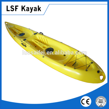 double kayak fishing plastic kayak sit on top wholesale 2 seats LLDPE 3.9m