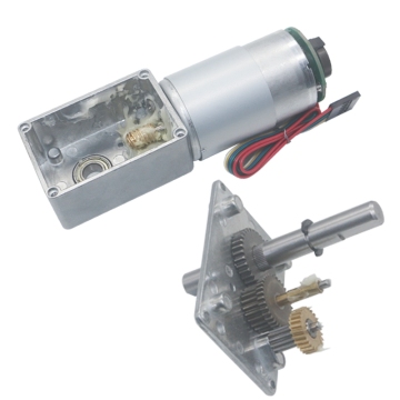 5nm 40 U / min D555 Wurmgetriebe DC -Motor mit 13 ppr Magnetic Encoder für Service -Roboter